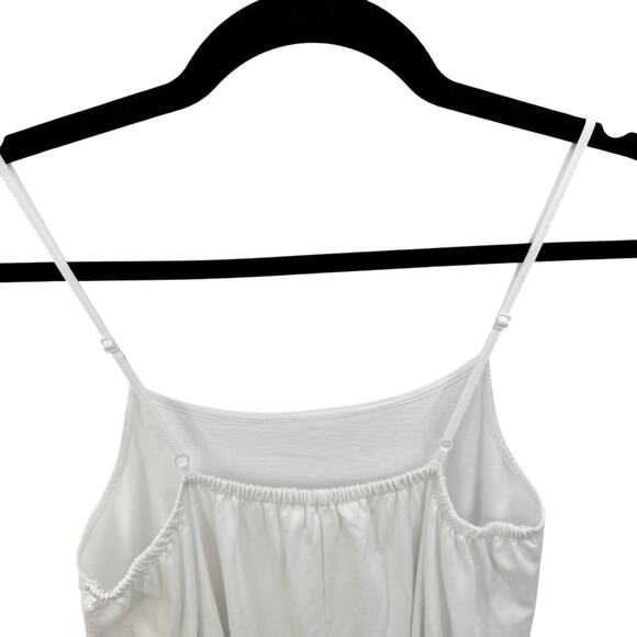 MANGO Dress Dina Spaghetti Straps A-line Midi Size Medium Women's White NWT - Picture 6 of 10